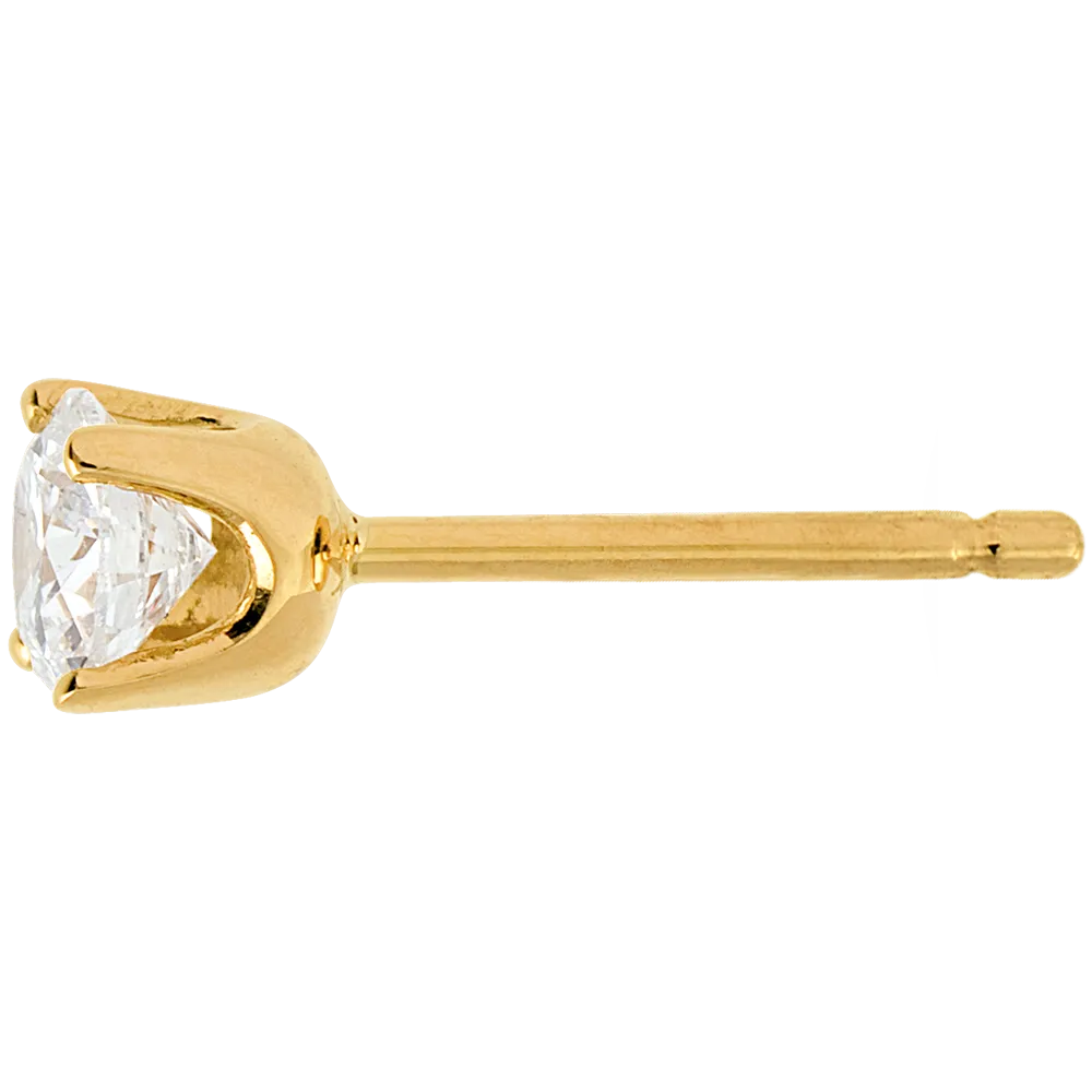 Puces - Or jaune 750 ‰ (18 carats) - Diamant – Image 2