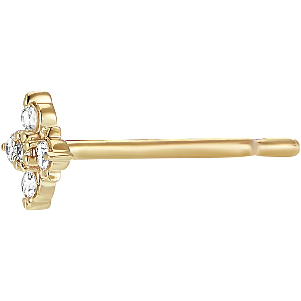 Puces - Or jaune 750 ‰ (18 carats) - Diamant – Image 3