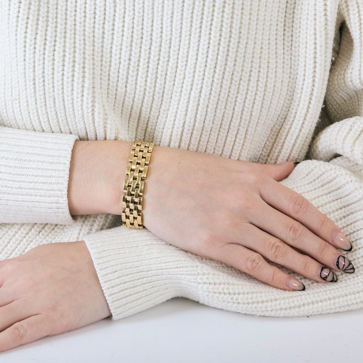 Cartier - Bracelet maillon panthère en or jaune – Image 3