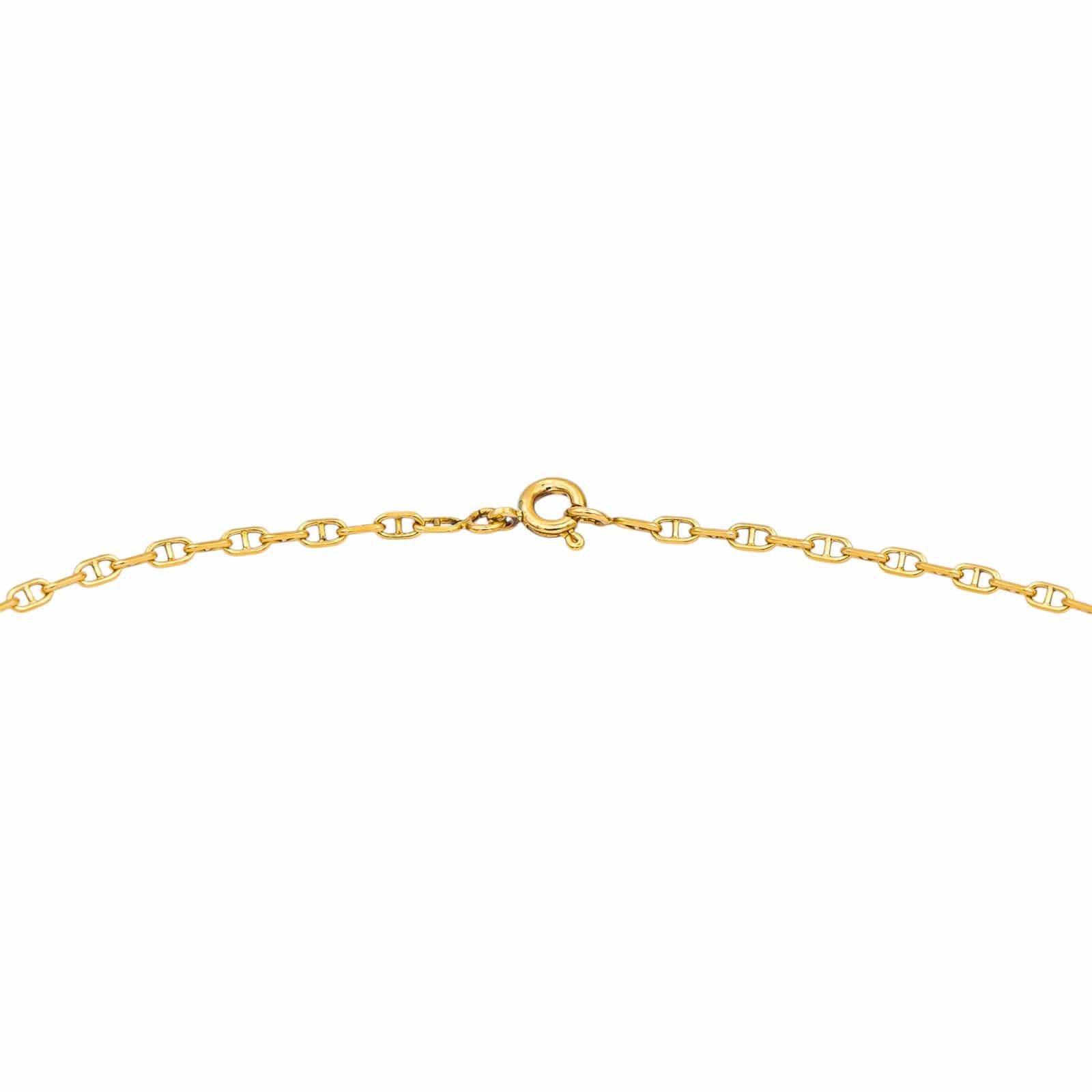 Collier Maille marine Or jaune Diamant – Image 3