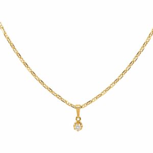 Collier Maille marine Or jaune Diamant