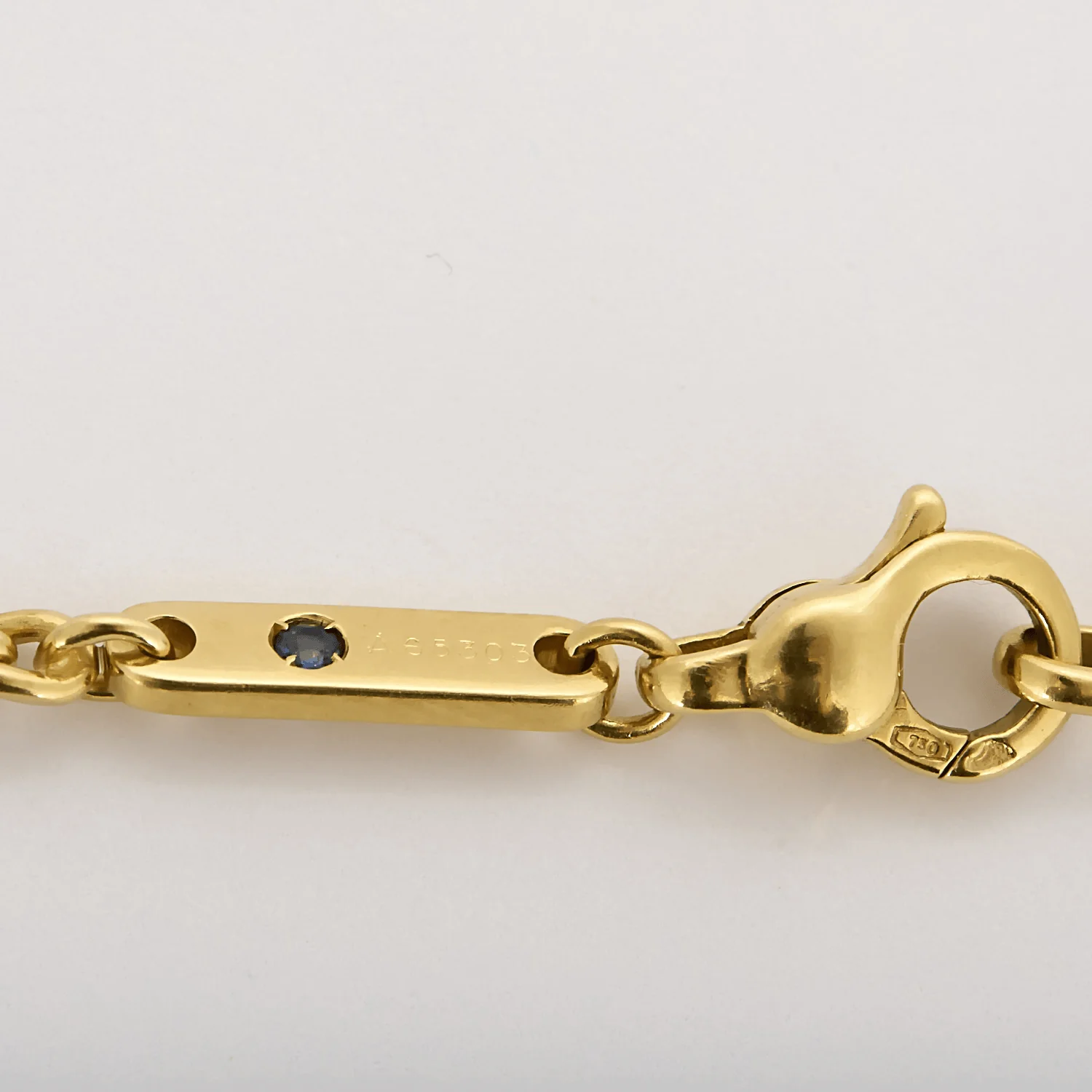 Collier en Or jaune 18k Saphir – Image 5