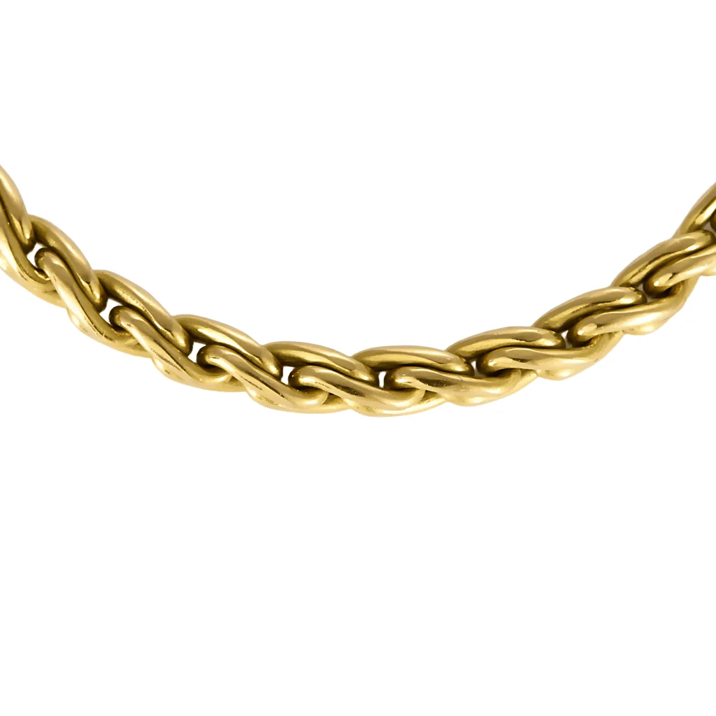 Collier en Or jaune 18k Saphir