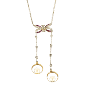 Collier en Or jaune & blanc 18k