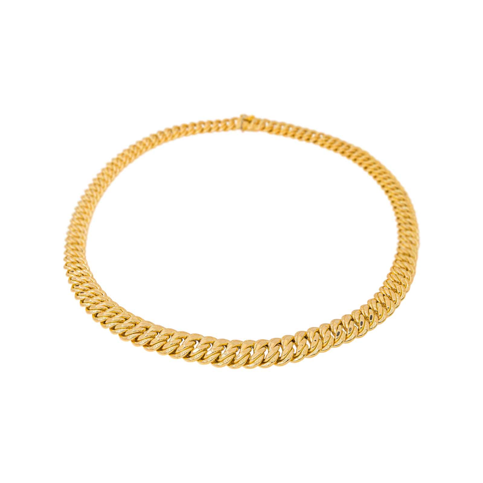 Collier maille américaine en or jaune – Image 3