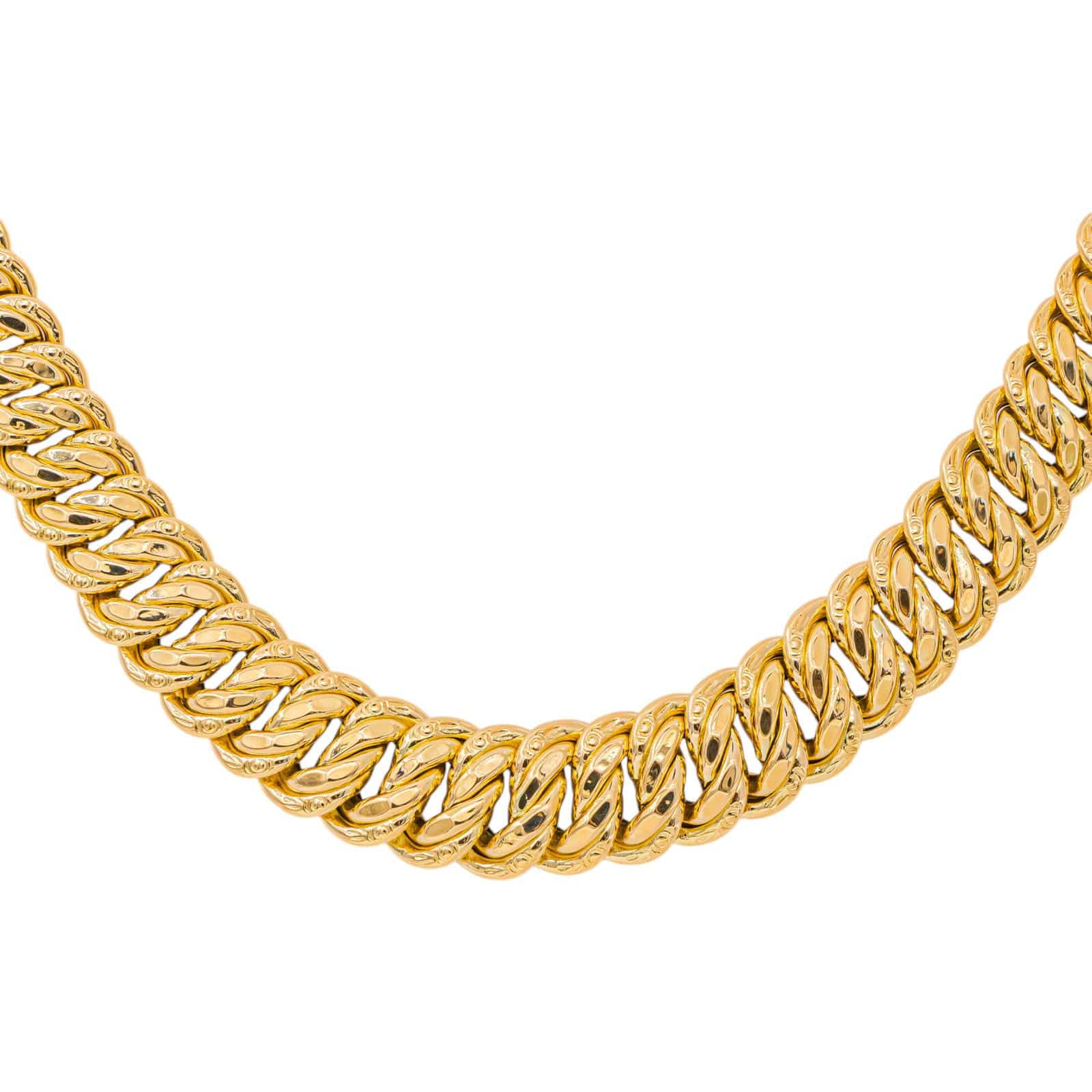 Collier maille américaine en or jaune – Image 4