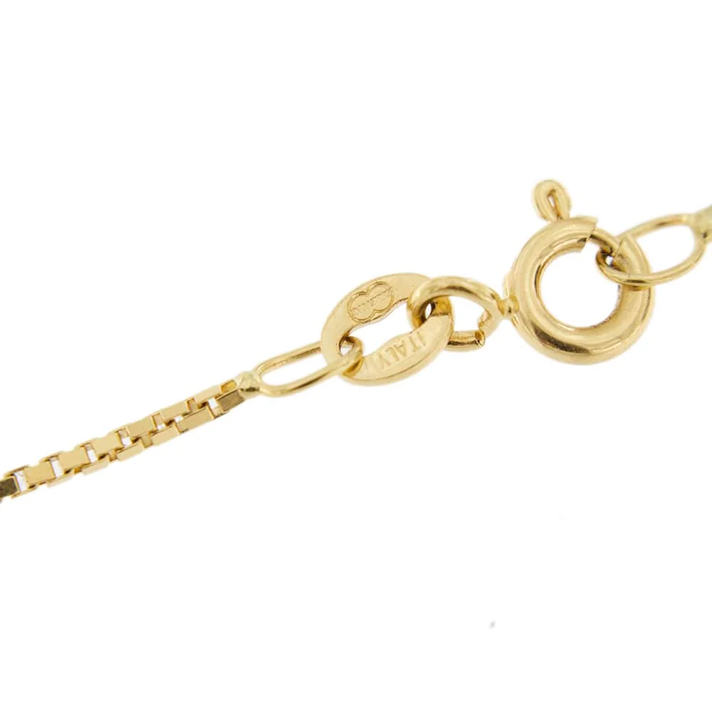 Collier maille vénitienne avec pendentif cœur en or jaune et diamants – Image 7