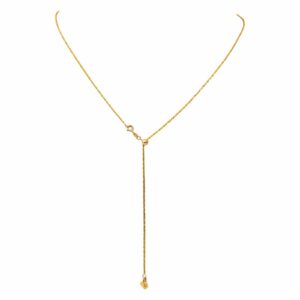 Collier négligé en or jaune