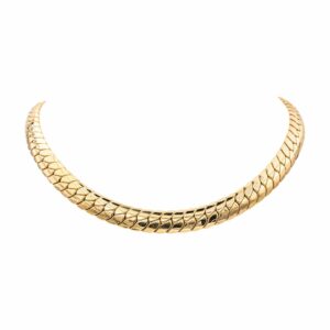 Gay Frères - Collier maille anglaise en or jaune 18 carats