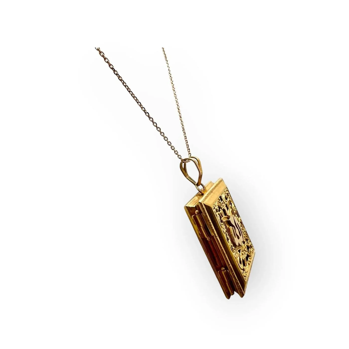 Pendentif Coran ouvrant en or jaune 750 – Image 4