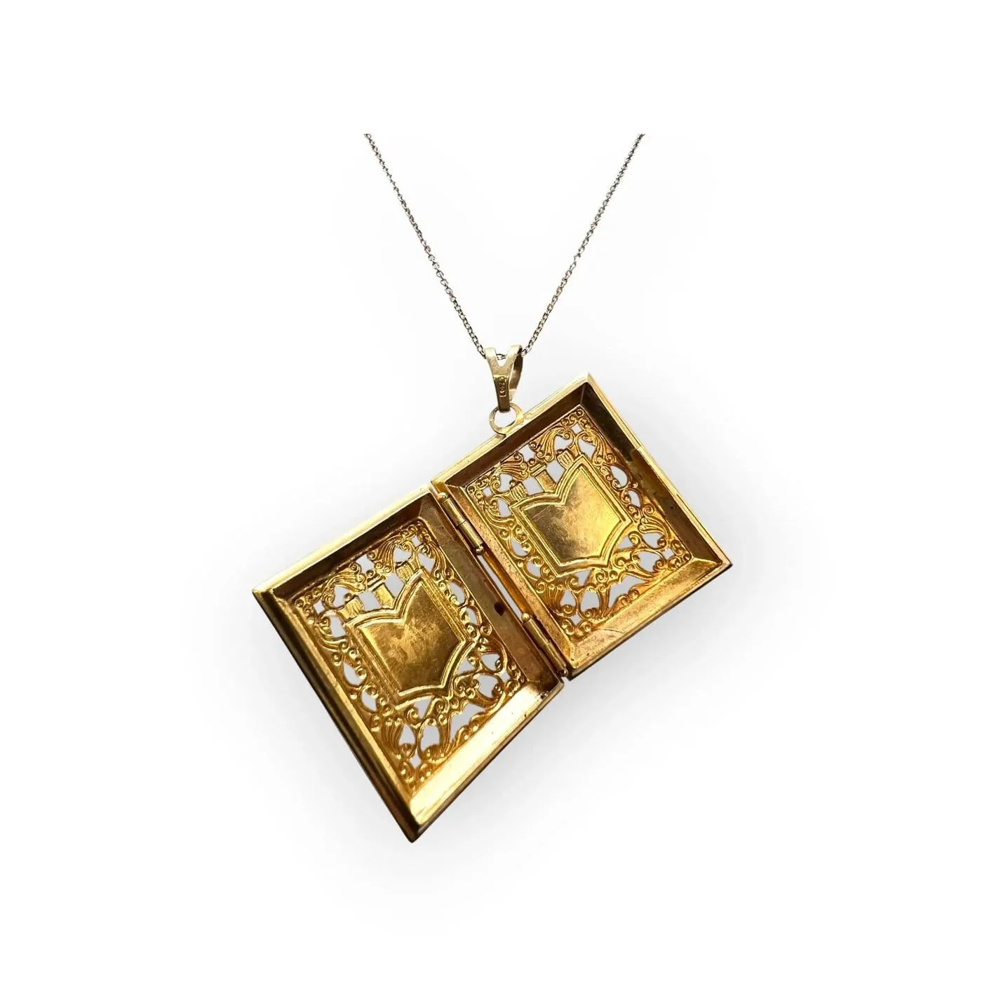 Pendentif Coran ouvrant en or jaune 750 – Image 5