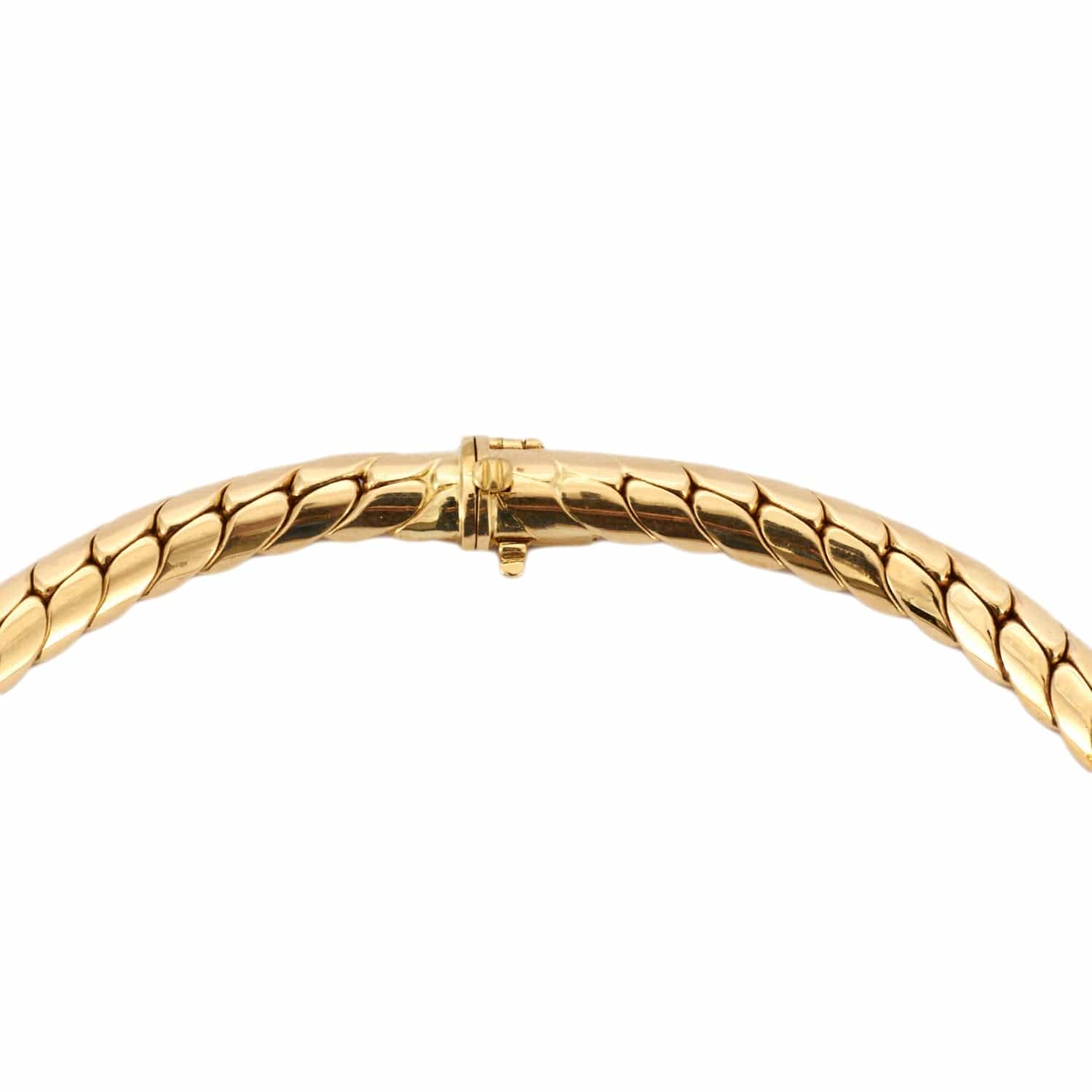 Van Cleef & Arpels - Collier maille anglaise en or jaune et diamants – Image 5